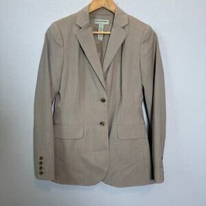 Banana Republic Women's Button Front Wool Blend Tan Blazer‎ Size 4
